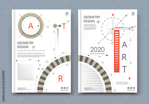 Abstract composition. Math science text frame surface. A4 brochure cover design. Title sheet model set. Patch geometric shapes icon. Modern vector front page. Ad banner form texture. Flier fiber font