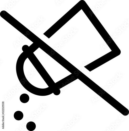 Salt icon, vector line illustration