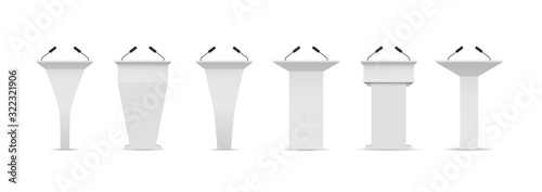 Podium tribunes illustration