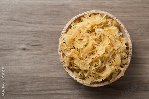 cooked sauerkraut, german fermented cabbage