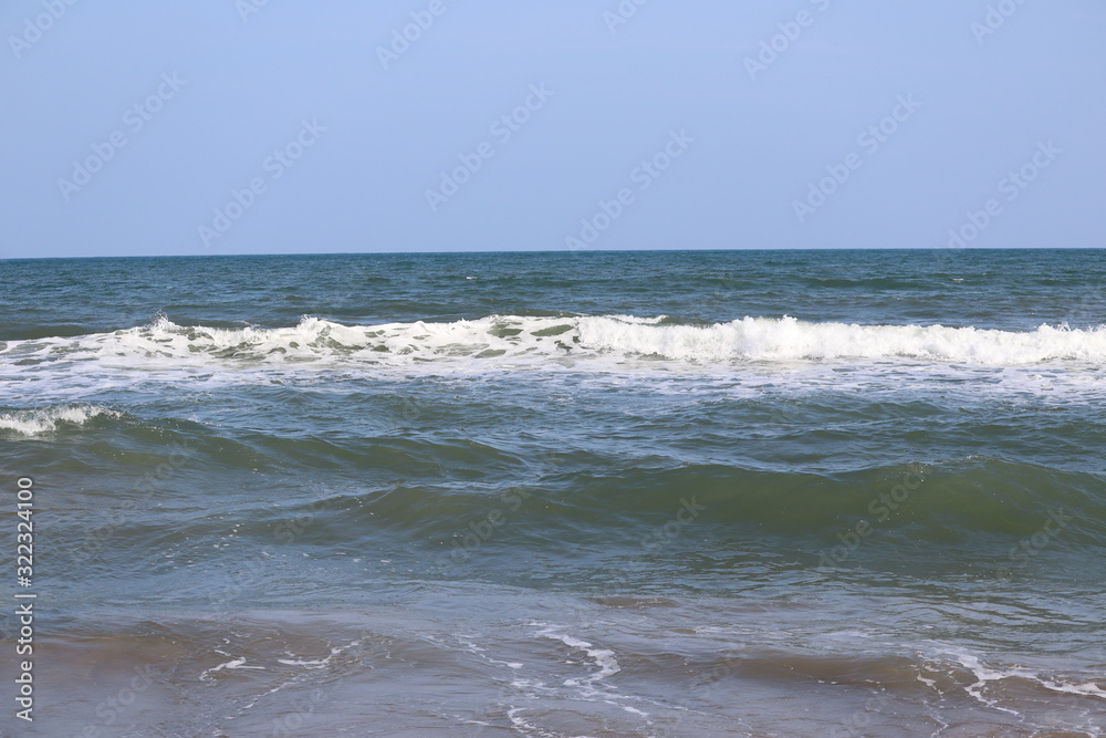 , water wave on sea or beach