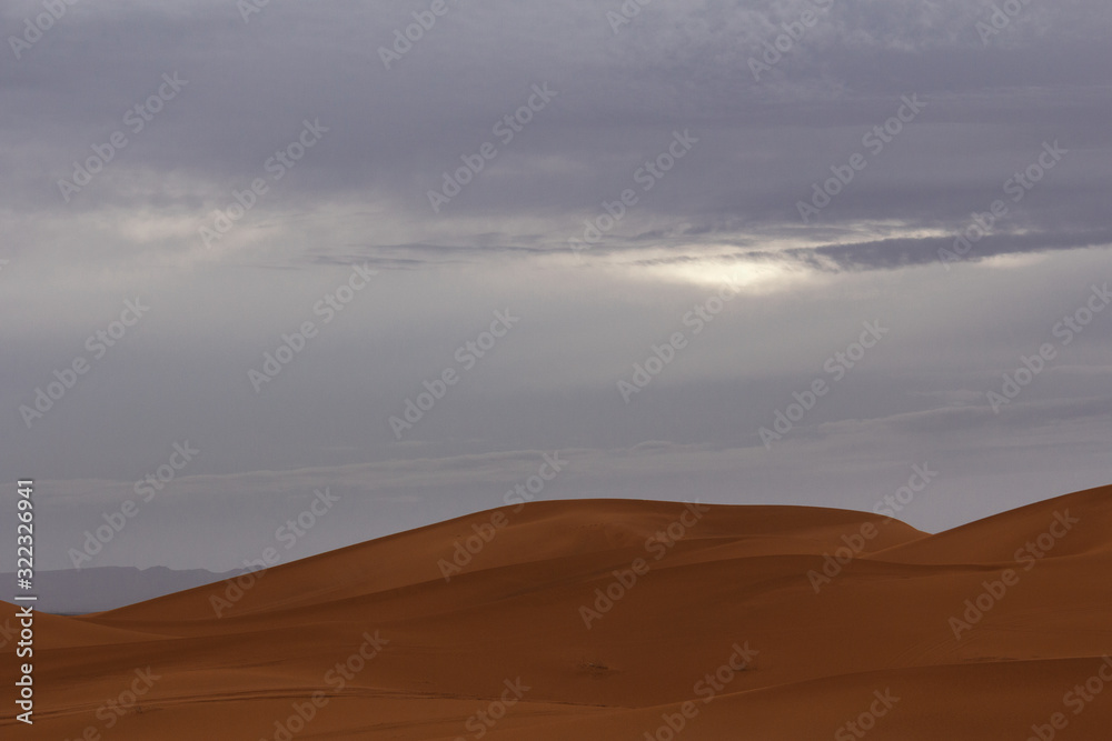 view of the desert in morocco