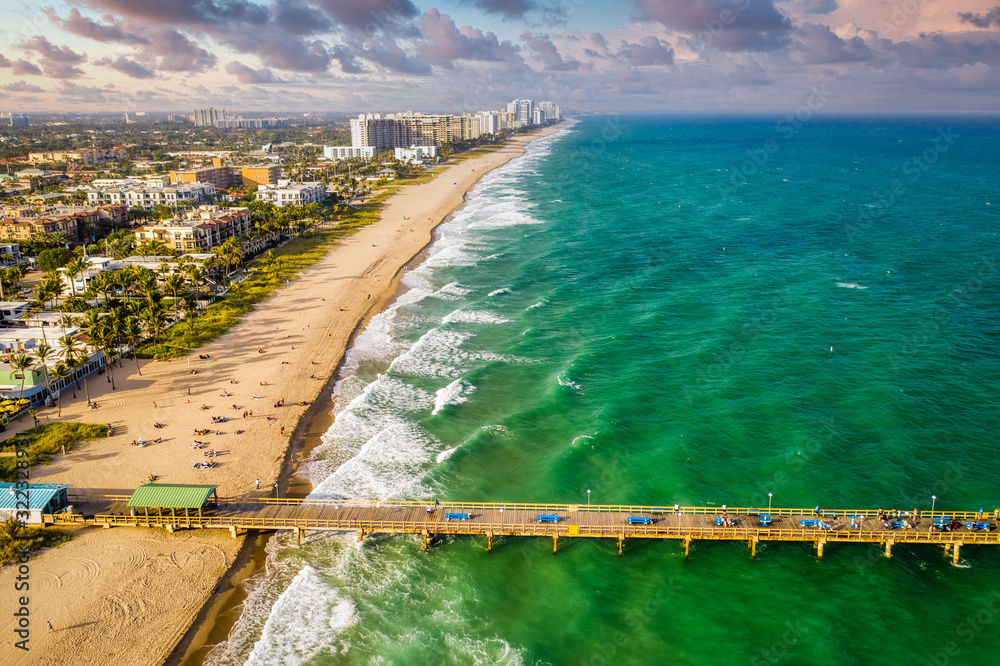 Aerial of Fort Lauderdale florida - obrazy, fototapety, plakaty 