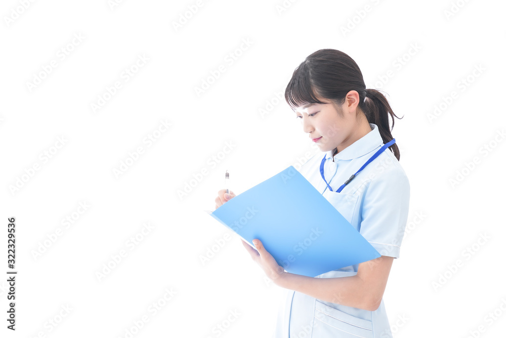 笑顔の若い看護師 笑顔の若い看護師
