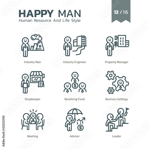 Happy Man - Human Resource And Lifestyle 12 16