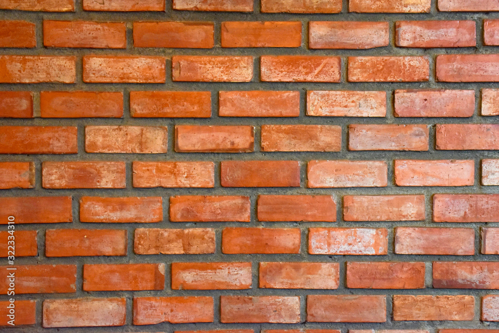 Obraz premium walls are made of red brick abstract background.
