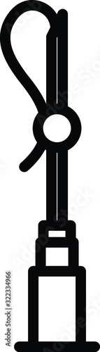 Mesotherapy icon, medical procedure, vector illustration