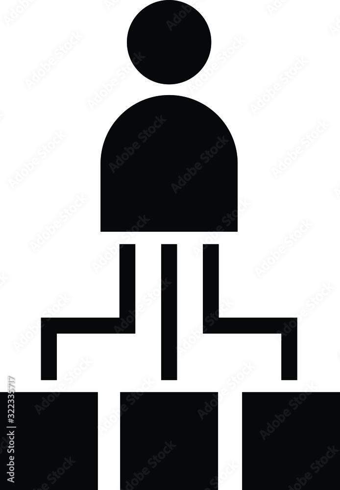 hierarchy icon vector line illustration. hierarchy icon vector line illustration.