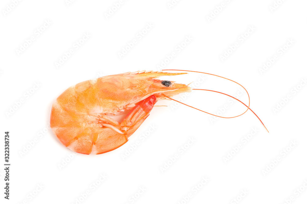 Delicious shrimp isolated on white background. Seafood Delicious shrimp isolated on white background. Seafood