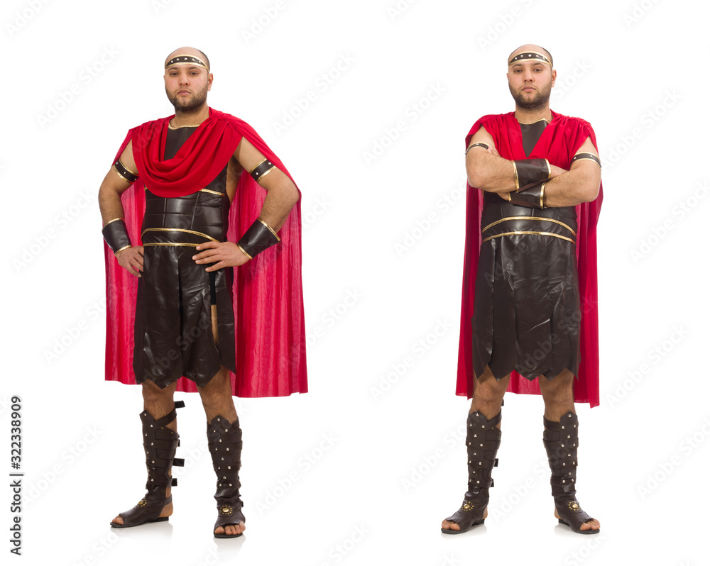 Gladiator isolated on white background Gladiator isolated on white background