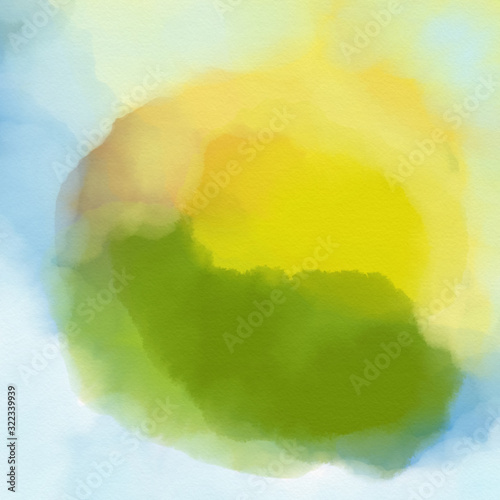 background painted with colorful watercolor paints blots and spots and blur