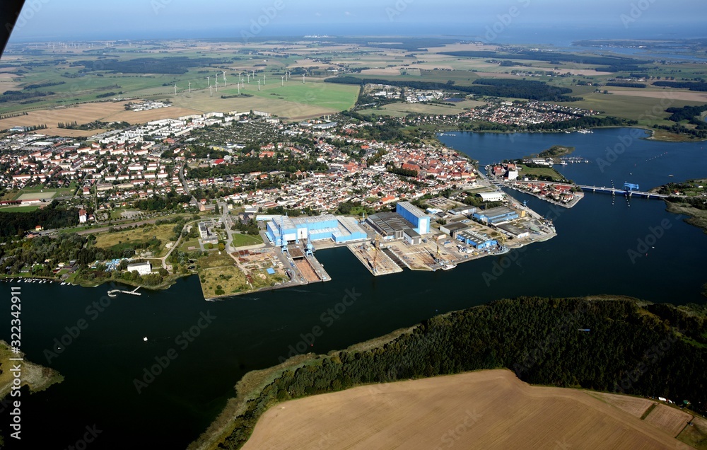 Fototapeta premium Hansestadt Wolgast am Peenestrom 2014