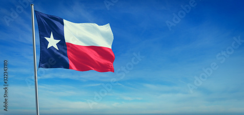 The flag of Texas state USA
