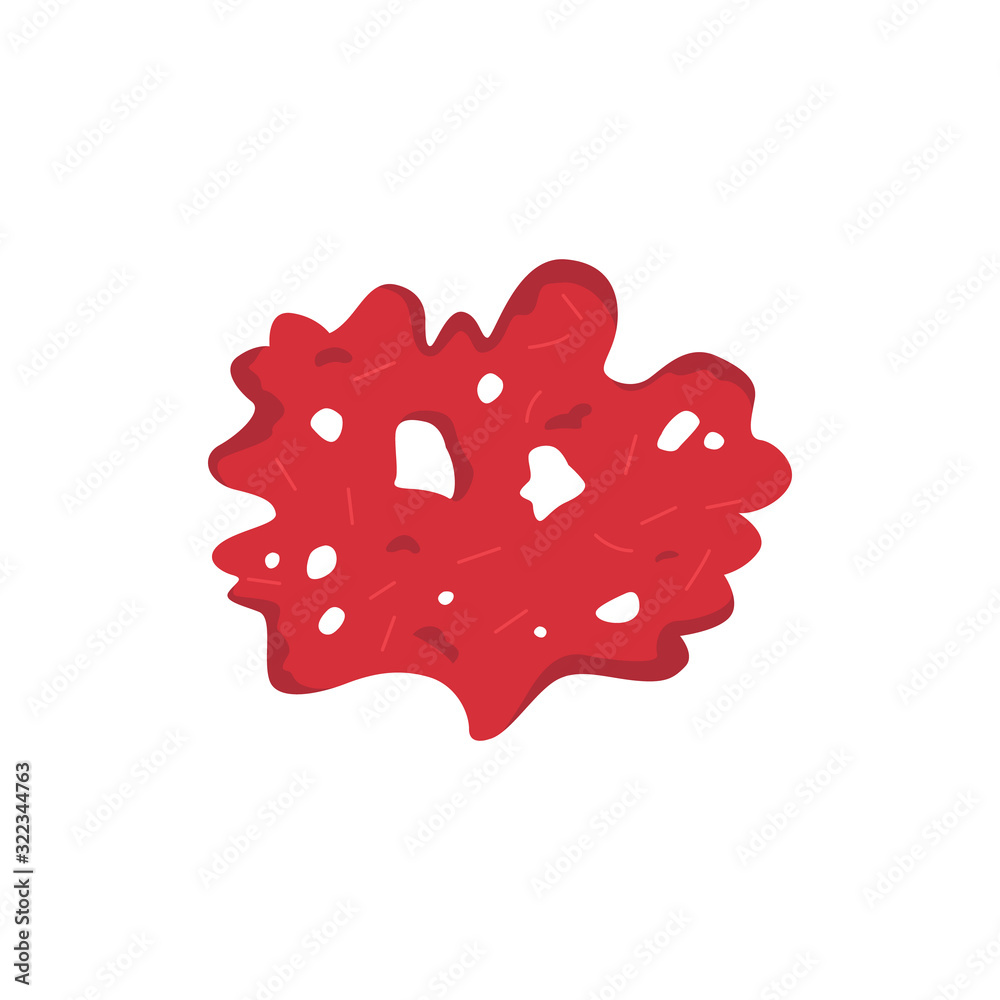 Vector seaweed icon isolated on whire. Sea underwater marine plant. Vector seaweed icon isolated on whire. Sea underwater marine plant.