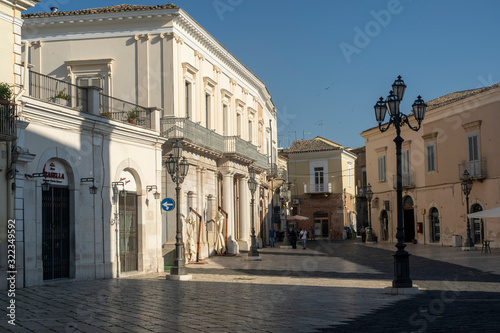 Obraz na plátně Street of Lucera, Apulia, Italy