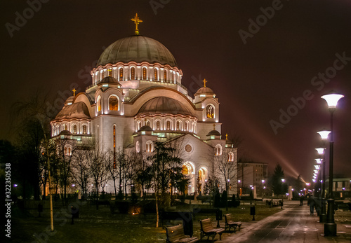 St. Sava cathedral in Belgrade photo