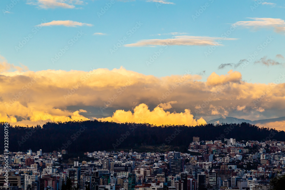 Typical Quito sunset