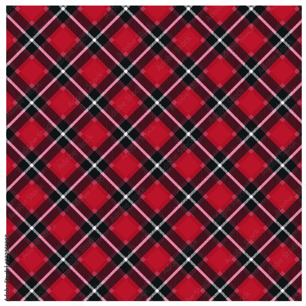 Tartan traditional checkered british fabric seamless pattern