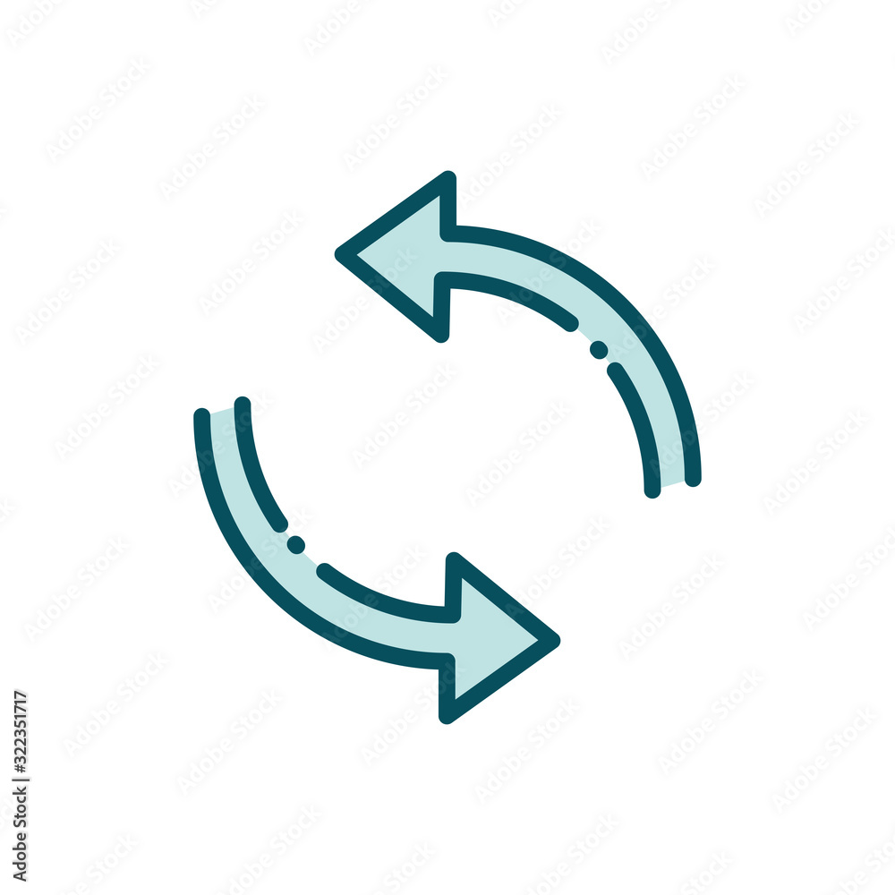 reload arrows refresh social media line and fill reload arrows refresh social media line and fill