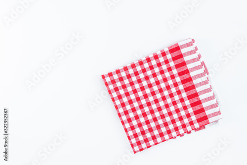 Cell napkin isolated on white background.