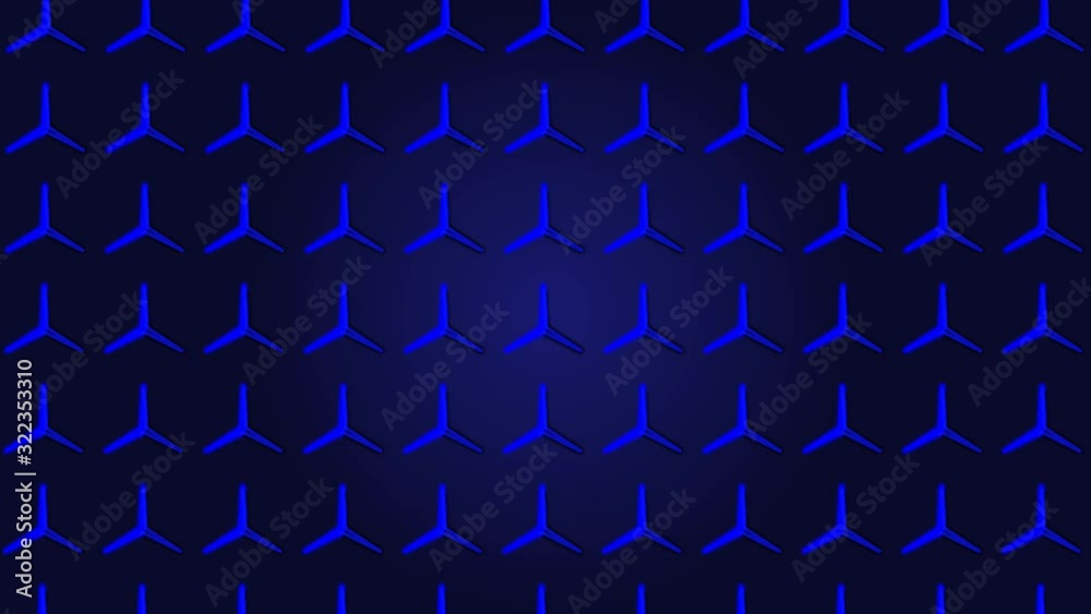 Retro-inspired VJ loop background with three-pointed stars on a blue colored background in 4k resolution. Loopable with 2020 color trend. Retro-inspired VJ loop background with three-pointed stars on a blue colored background in 4k resolution. Loopable with 2020 color trend.