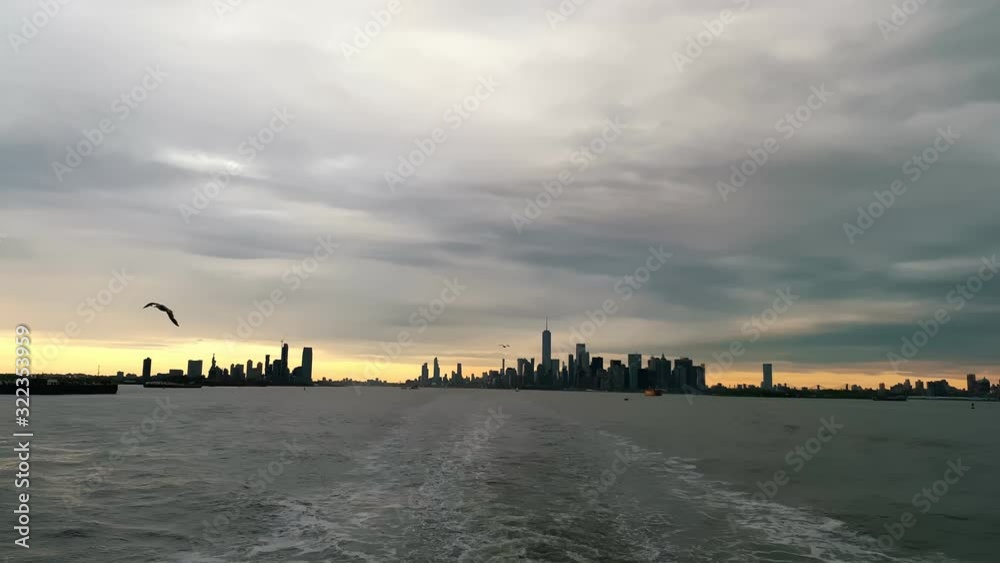 View of Manhattan from water, New York City, USA. View of Manhattan from water, New York City, USA.