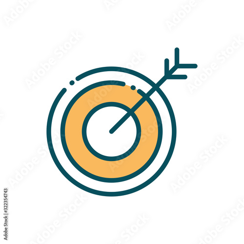 target marketing social media line and fill