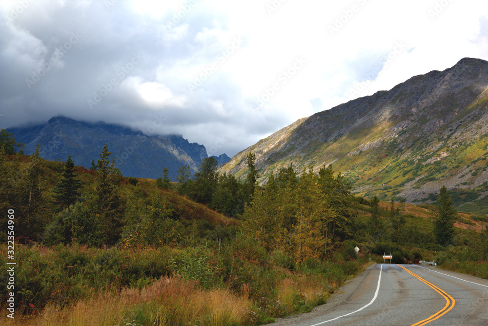 Landscape along the Alaska highways