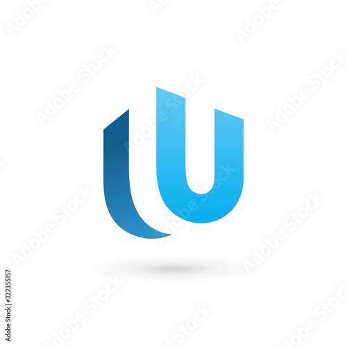 Letter U logo icon design template elements
