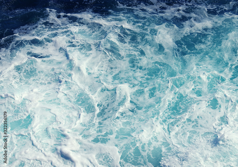 Aerial view to ocean waves. Aerial view to ocean waves.