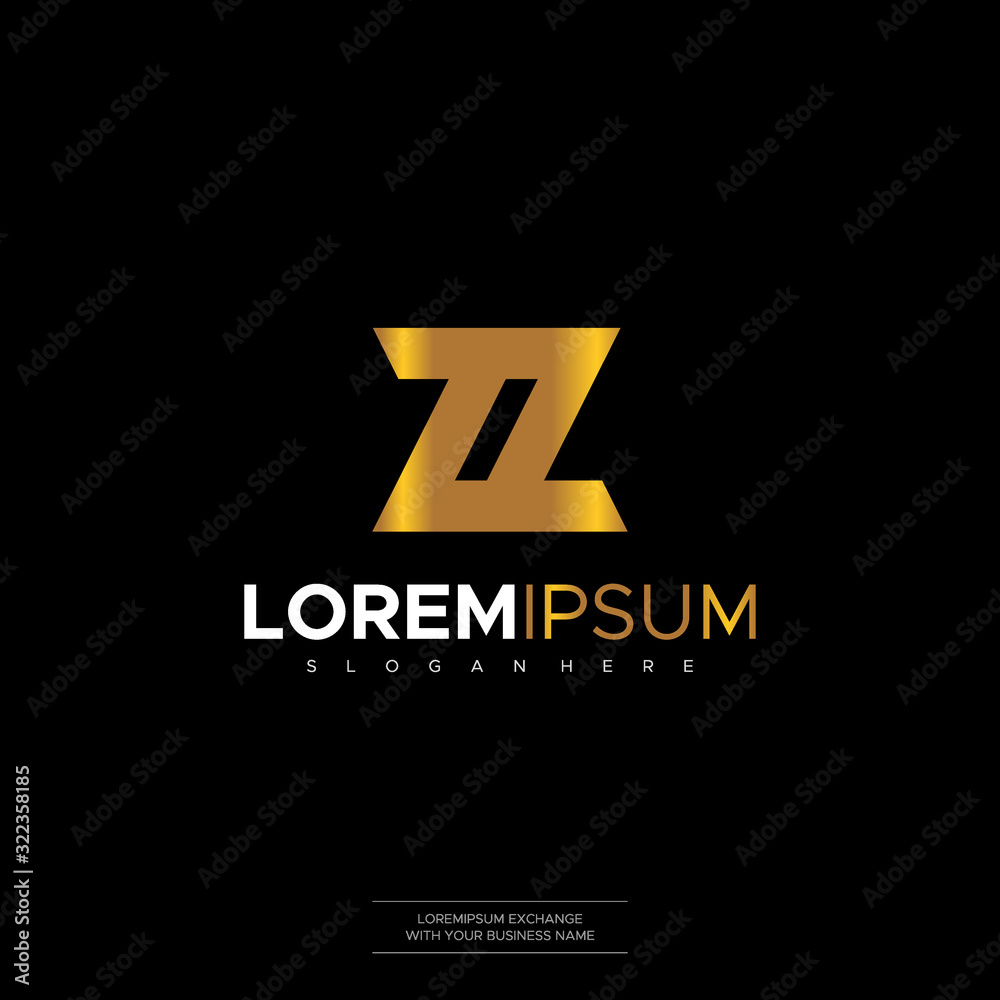 Vector abstract Letter ZZ logo design template Vector abstract Letter ZZ logo design template