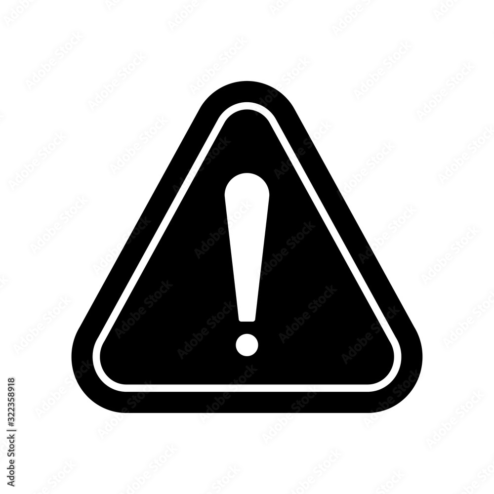 black warning sign. caution, exclamation, alert. vector illustration black warning sign. caution, exclamation, alert. vector illustration