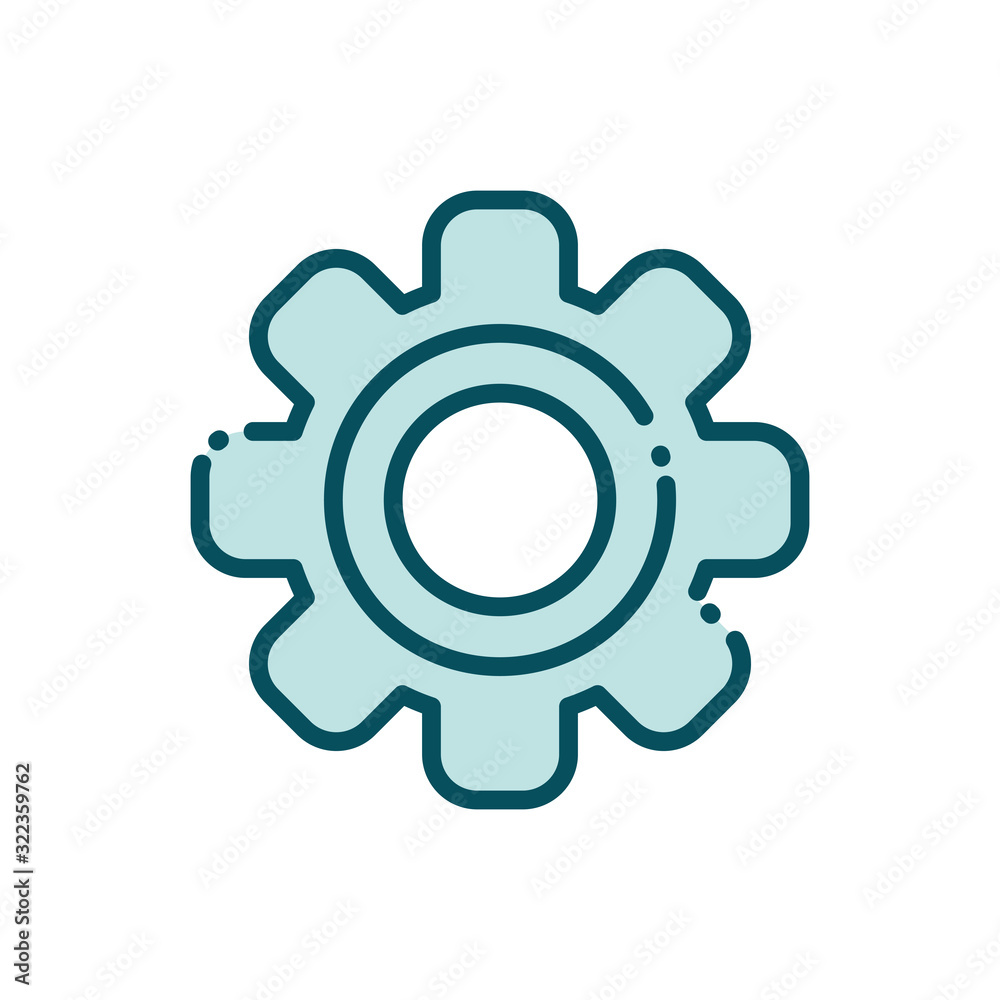 setting cogwheel social media line and fill setting cogwheel social media line and fill