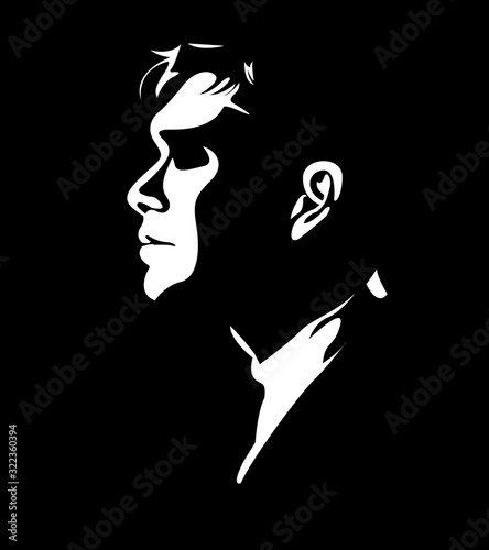 silhouette of man in a suit Chicago gangster mafia
