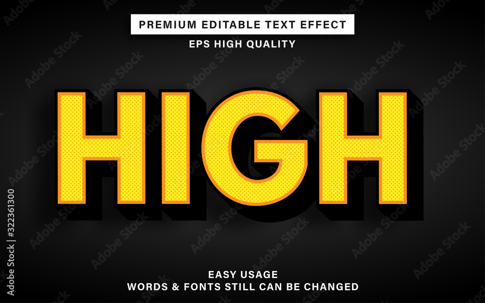 High text effect
