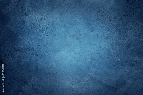 Blue textured concrete background
