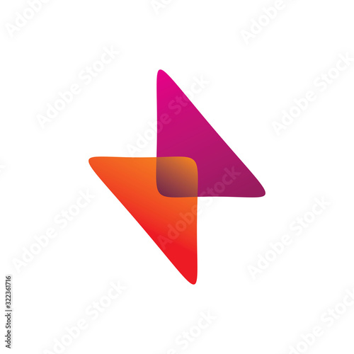 Free Download creative color lightning electric logo design - GFXLoad