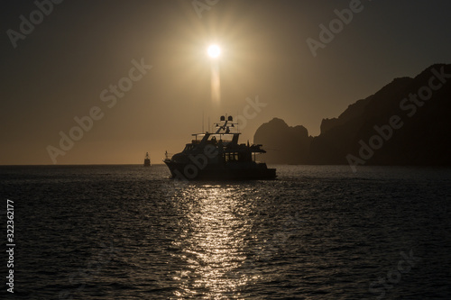 ship on sunset © Lourdes