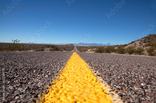 Photography Do not cross yellow line on road