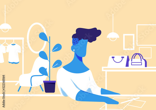 girl in shop
