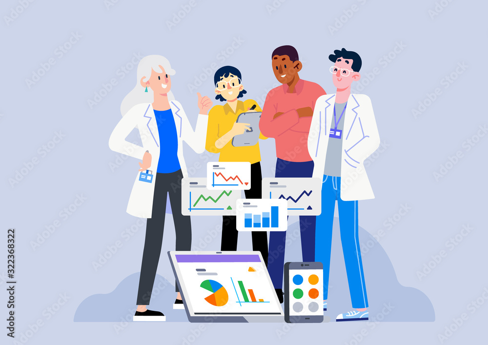 Data Analyst Stock Illustration Adobe Stock