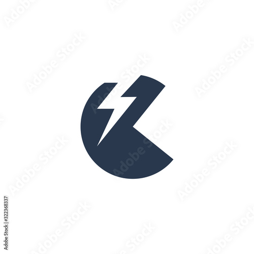 Logo Design Concept with initial letter and Thunder Flash Light Icon Free Download Logo Design Concept with initial letter and Thunder Flash Light Icon - GFXLoad