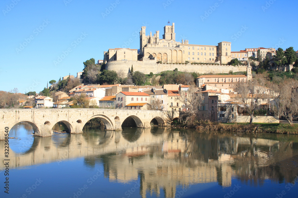 The Saint-Nazaire and Saint Celse Cathedral in Beziers, Aude, France