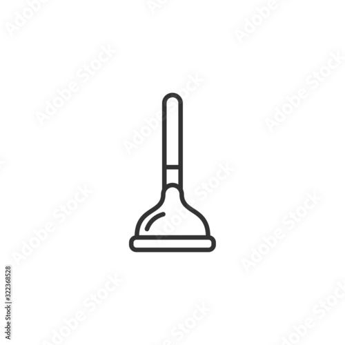 Plunger icon template color editable. Cleaning Plunger symbol logo vector sign isolated on white background illustration for graphic and web design.
