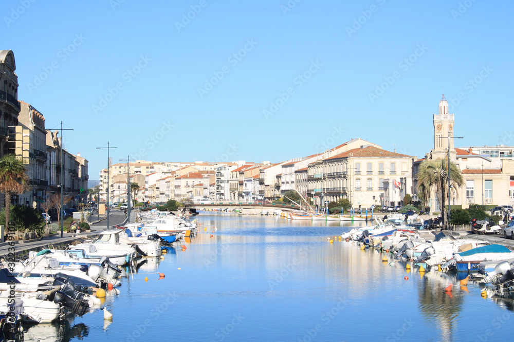 Sete, the Venice of Languedoc and the singular island, Herault, France