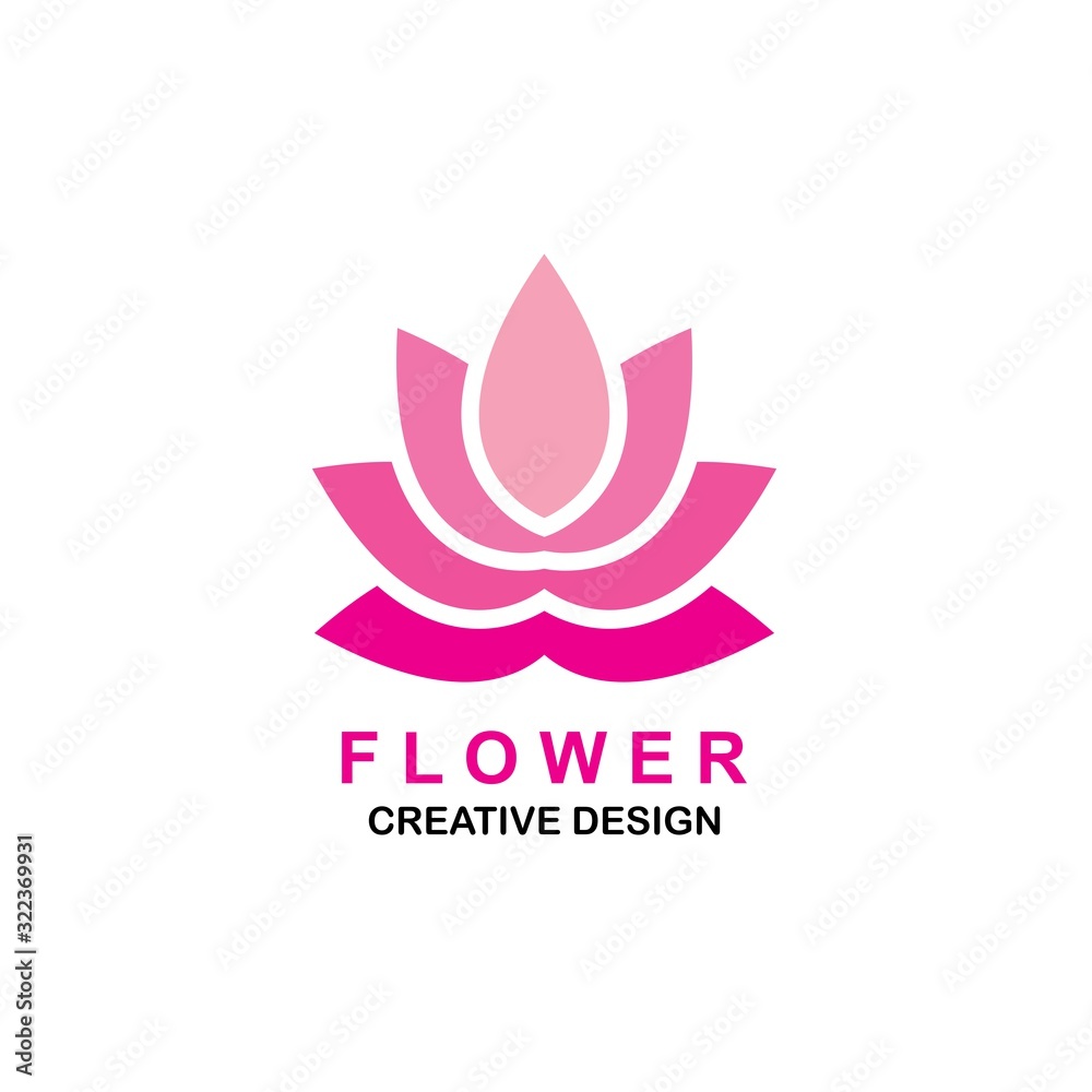 Beauty flowers icon logo design Template Vector Beauty flowers icon logo design Template Vector