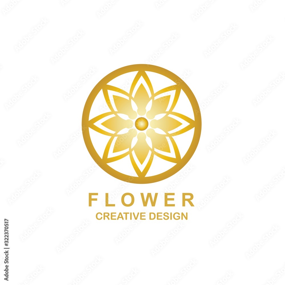 Creative Flower Concept Logo Design Template Creative Flower Concept Logo Design Template