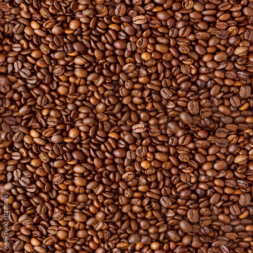 Seamless texture of coffee beans