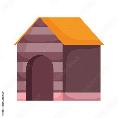 wooden house for dog pets