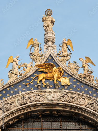 Top of the Patriarchal Cathedral Basilica of Saint Mark in Venice